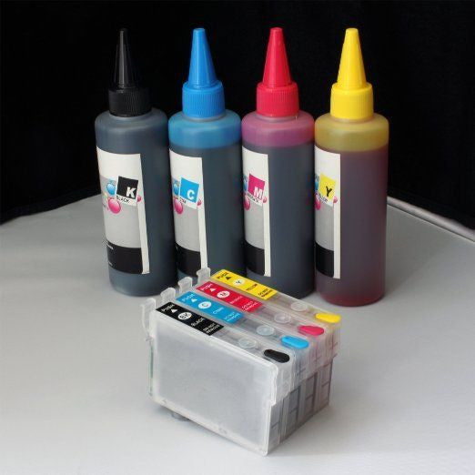 252 empty ink cartridge with ink Sublimation Ink Kit Refill